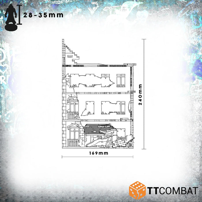 TTCombat - The City, Corner and Dilapidated Rowhouse Destroyed