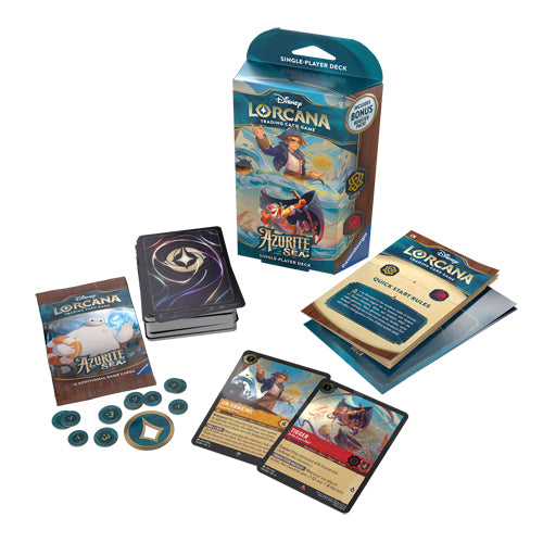 Disney Lorcana: Azurite Sea - Single Player Deck (Amber & Ruby)