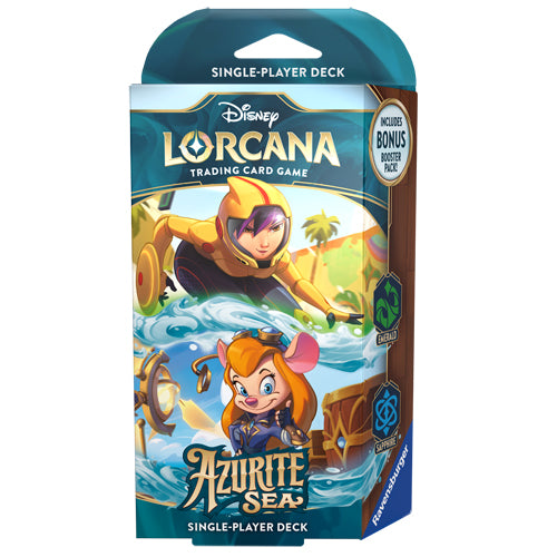 Disney Lorcana: Azurite Sea - Single Player Deck (Emerald & Sapphire)