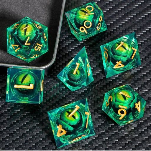 Liquid Core Dice Set - Dragon Eye Specimen