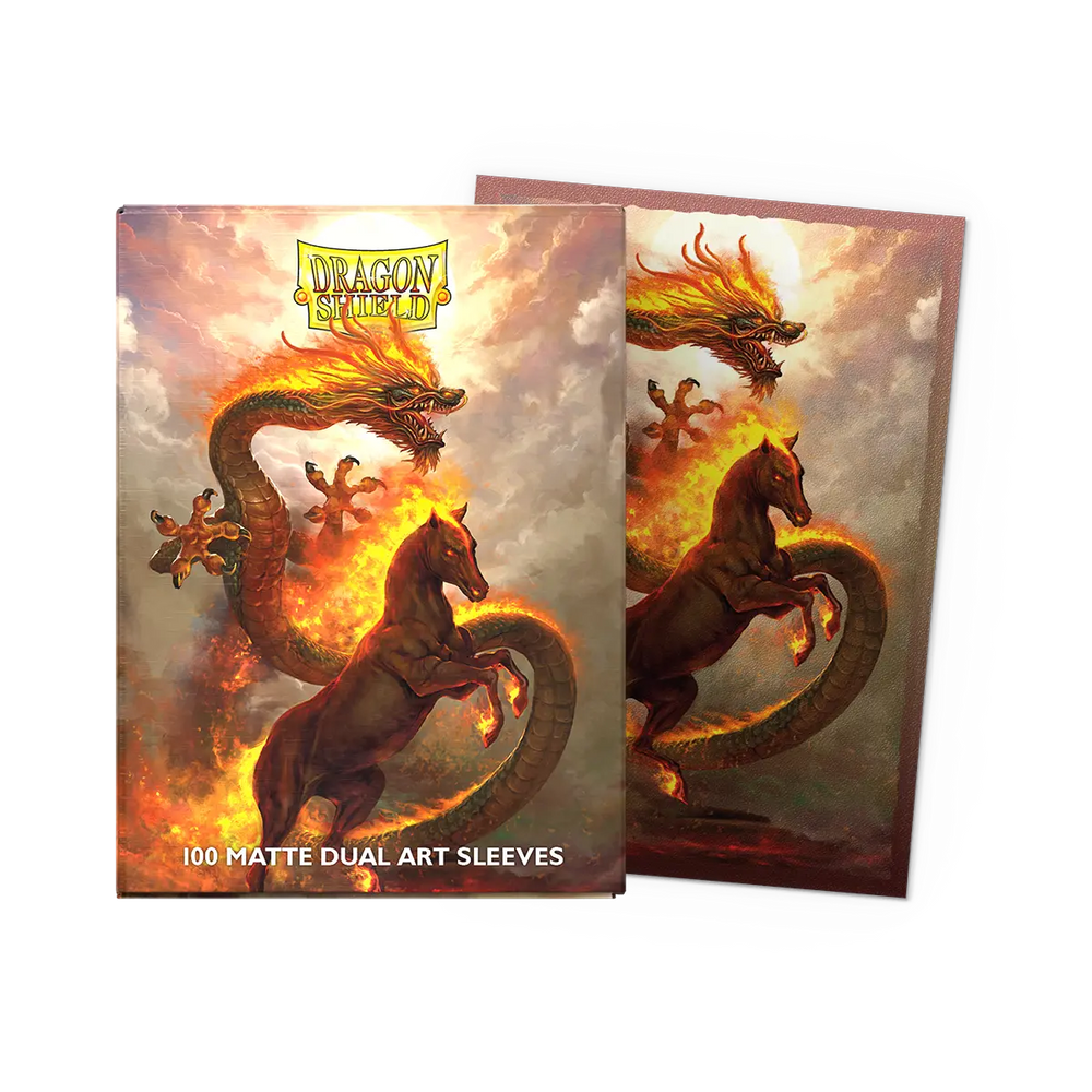 Dragon Shield - Matte Dual Art Sleeves - Standard Size - Fire Horse 2026