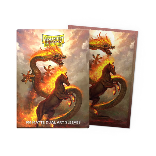 Dragon Shield - Matte Dual Art Sleeves - Standard Size - Fire Horse 2026