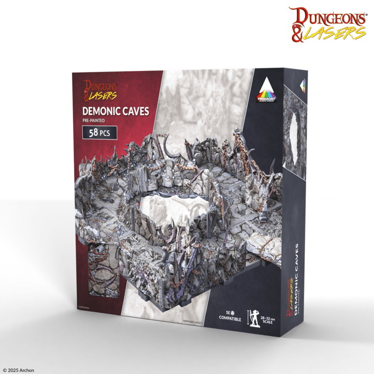 Dungeons & Lasers - Demonic Caves - Pre-Painted