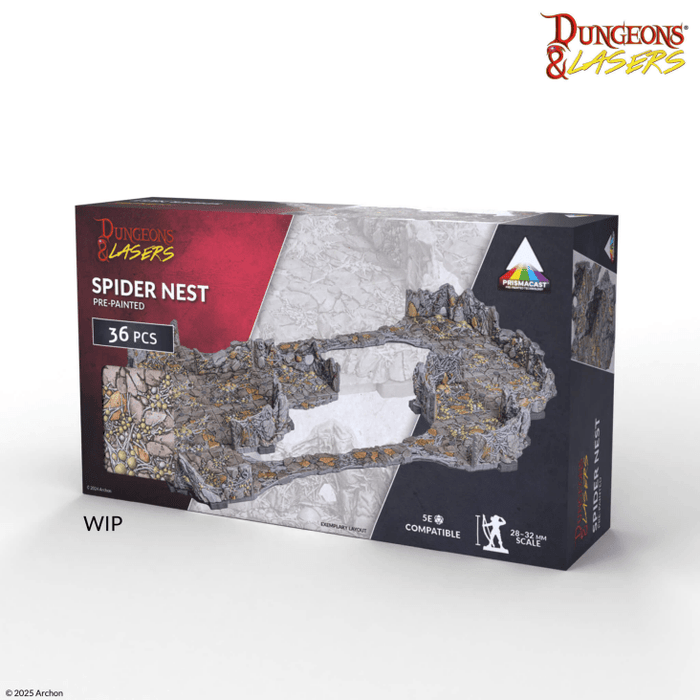 Dungeons & Lasers - Spider Nest - Prismacast Pre-Painted