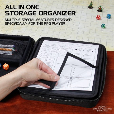 Enhance Gaming RPG Organizer Case Collector's Edition (Black)