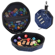 Enhance Gaming Dice Tray & Dice Case - Dragon Scale Blue (Collector's Edition)