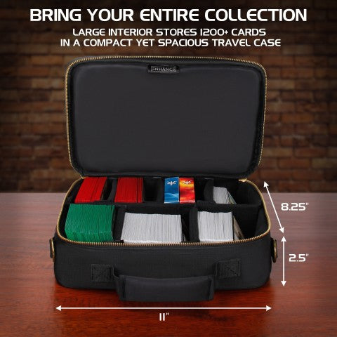 Enhance Gaming Trading Card Travel Case - Black