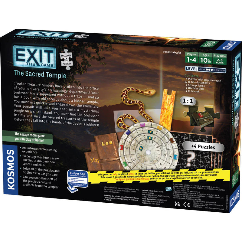 EXIT: The Sacred Temple (with Jigsaw Puzzles)