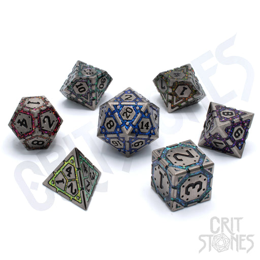 CritStones Metal Dice Set - Ecliptic Alloy (7pcs)