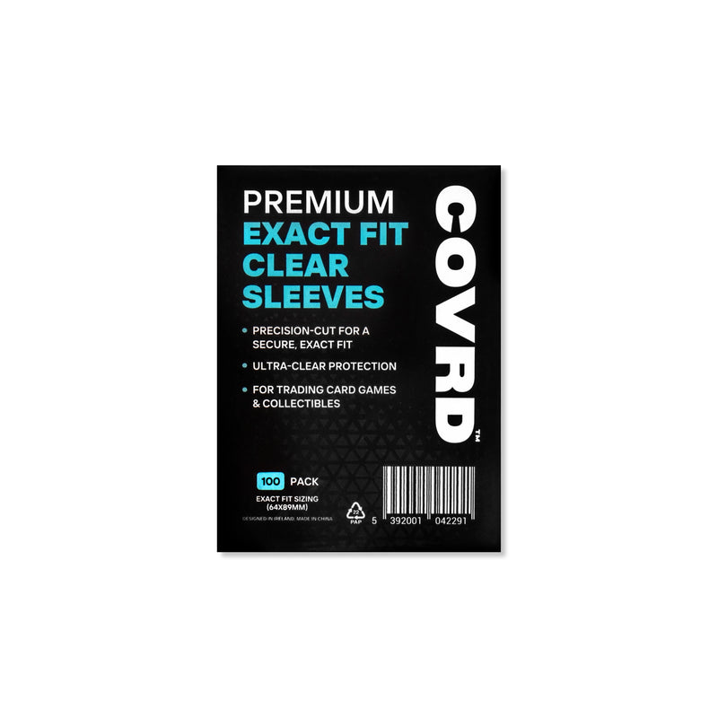 COVRD Premium Exact Fit Clear Sleeves (100 Sleeves)