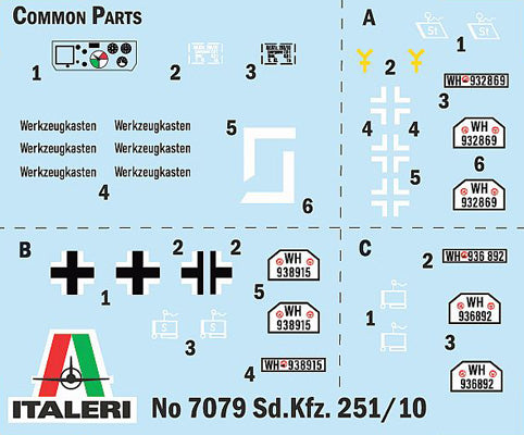 Italeri Sd. Kfz. 251/10 1:72