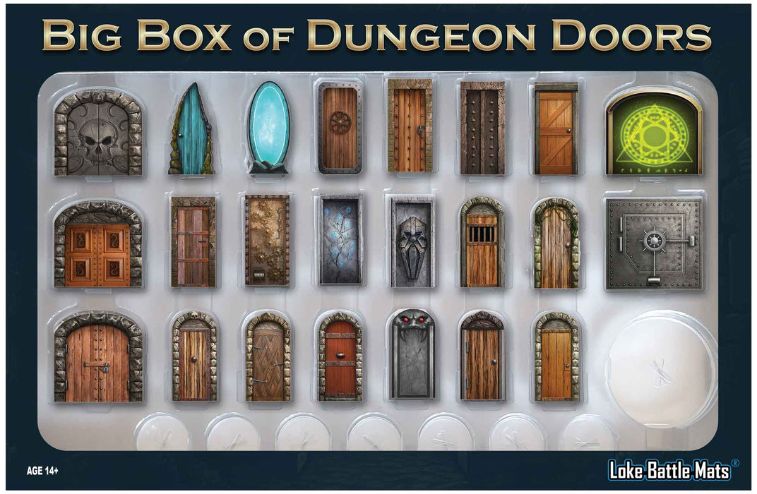 Loke Battle Mats: Big Box of Dungeon Doors