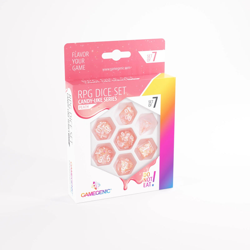 GameGenic RPG Dice Set Candy-Like Series - Peach