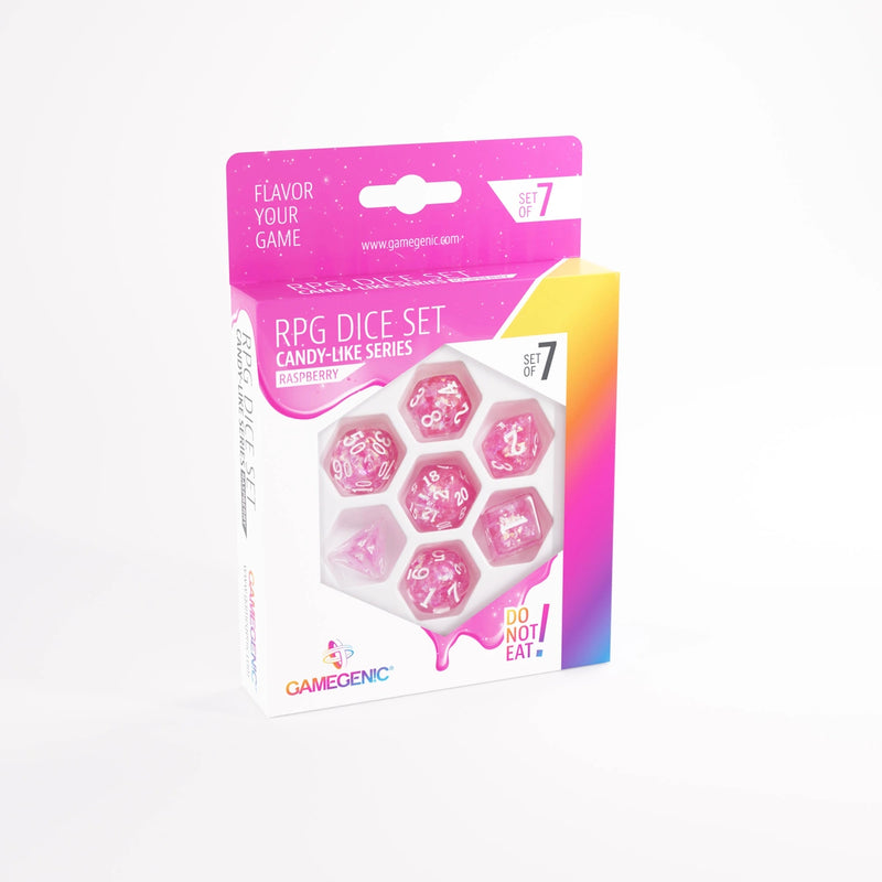 GameGenic RPG Dice Set Candy-Like Series - Raspberry
