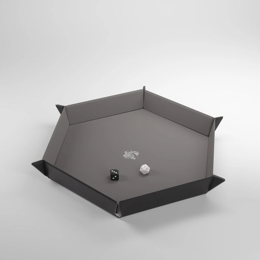 GameGenic Magnetic Dice Tray Hexagonal Black/Grey