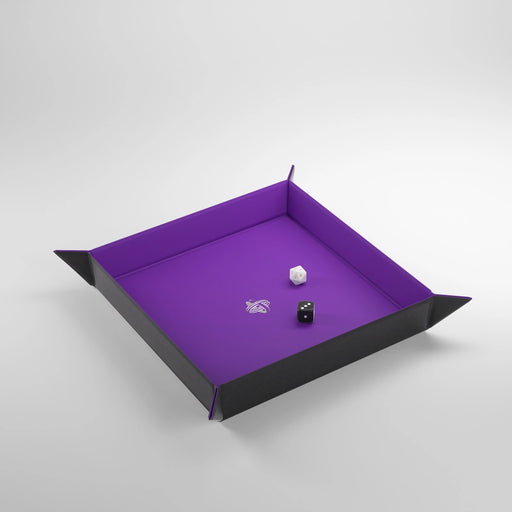 GameGenic Magnetic Dice Tray Square Black/Purple