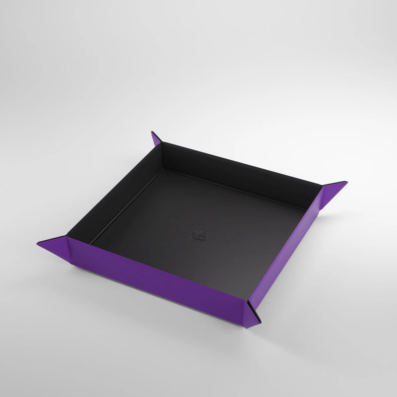 GameGenic Magnetic Dice Tray Square Black/Purple