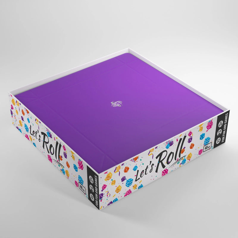 GameGenic Magnetic Dice Tray Square Black/Purple