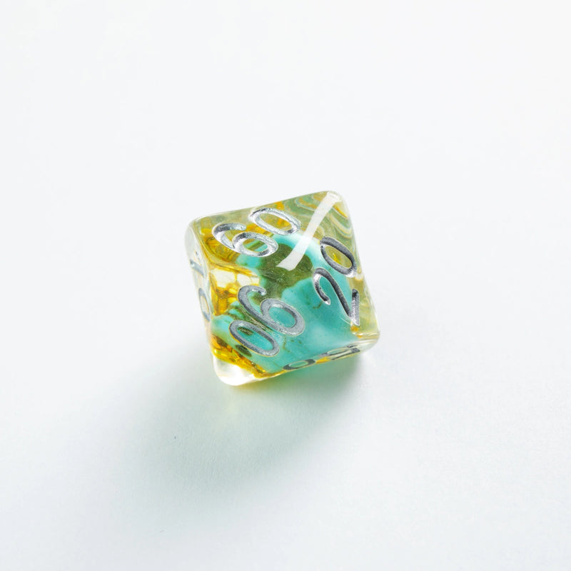 GameGenic RPG Dice Set Embraced Series - Green Skull