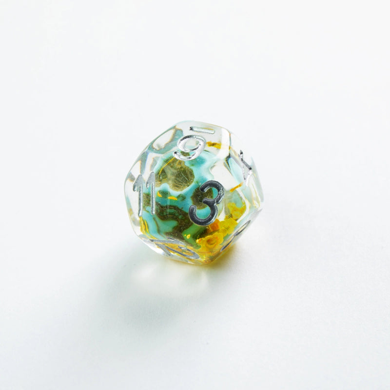GameGenic RPG Dice Set Embraced Series - Green Skull