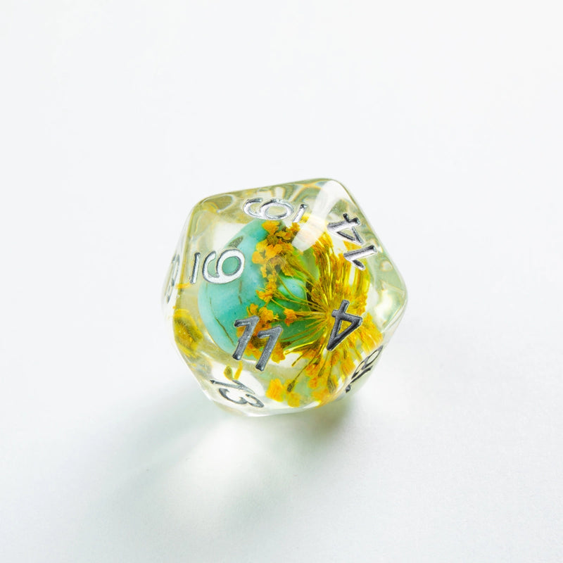 GameGenic RPG Dice Set Embraced Series - Green Skull