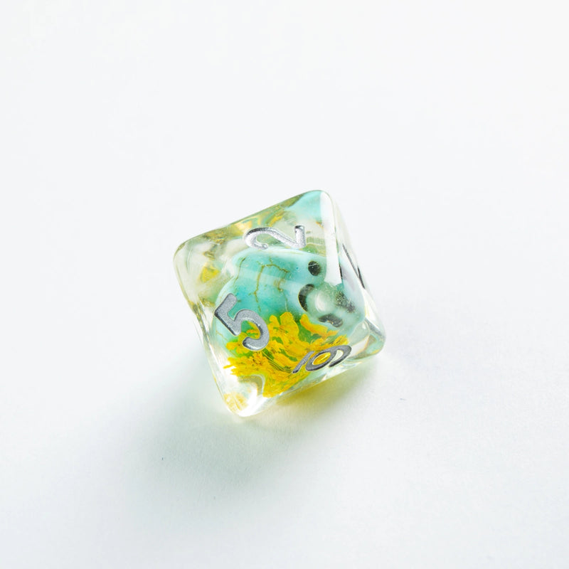 GameGenic RPG Dice Set Embraced Series - Green Skull