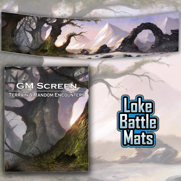 Loke Battle Mats: GM Screen Terrain & Random Encounters