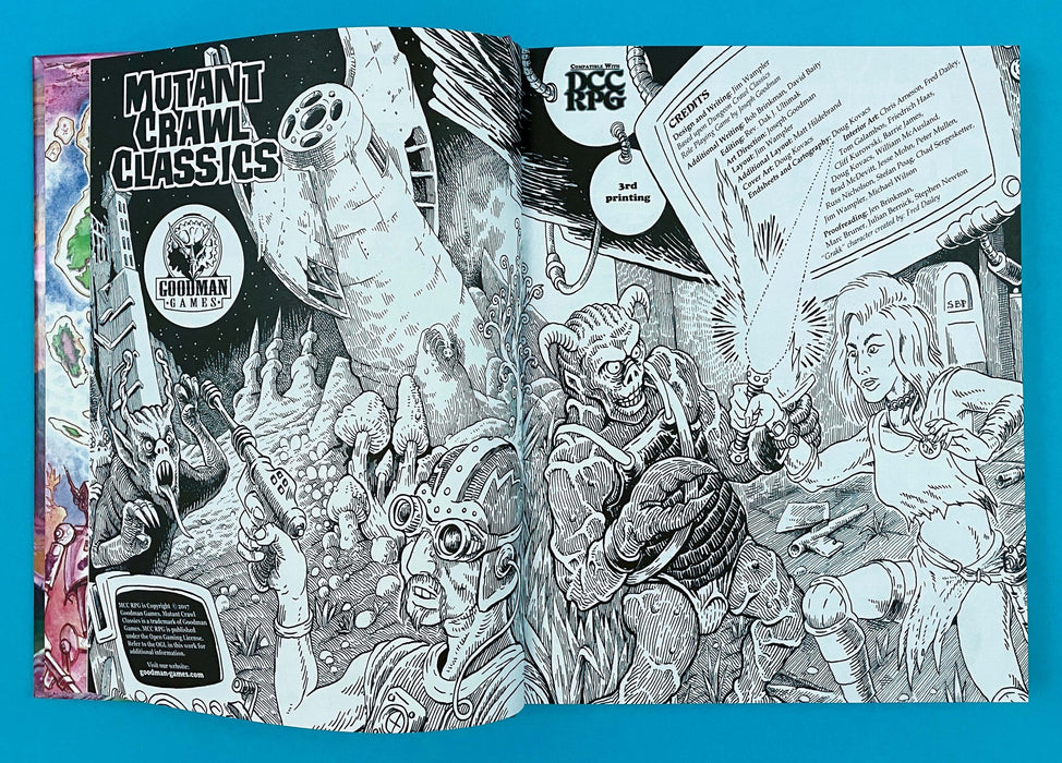 Mutant Crawl Classics Role Playing Game Core Rulebook - Hardcover