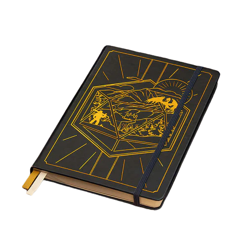 GlassStaff DnD 5e Leather Player Journal - Blue