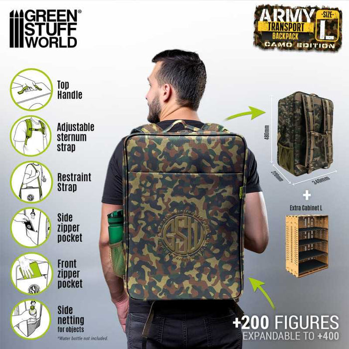 GSW Army Transport Backpack - Camouflage Edition