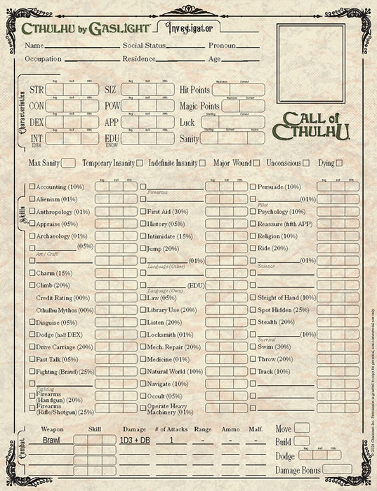 Call of Cthulhu: Cthulhu by Gaslight Keeper's Guide