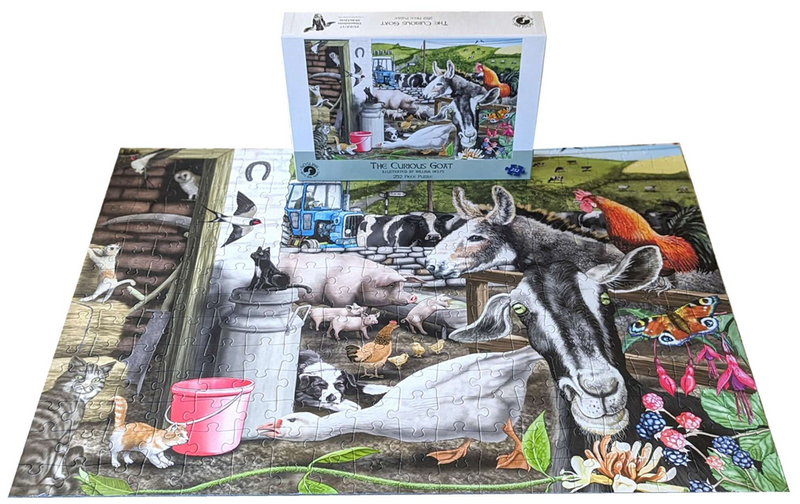The Curious Goat 252 Piece Puzzle