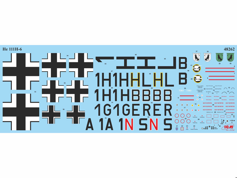 He 111H-6, WWII German Bomber 1:48
