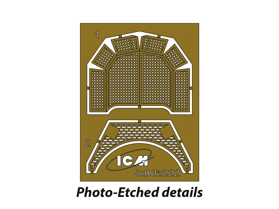 Sd.Kfz.222 German Light Armoured Vehicle 1:72