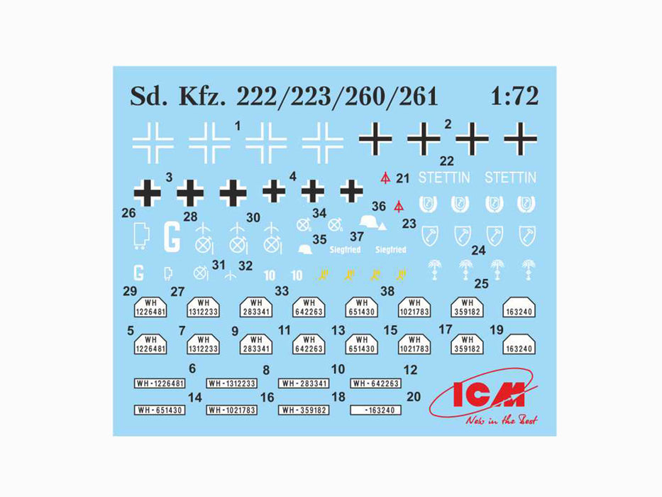 Sd.Kfz.222 German Light Armoured Vehicle 1:72