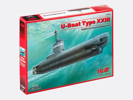 U-Boat Type XXIII, WWII German Submarine 1:144