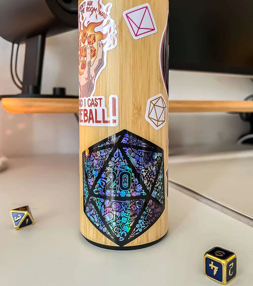 GlassStaff Sticker - Holographic Mosaic D20