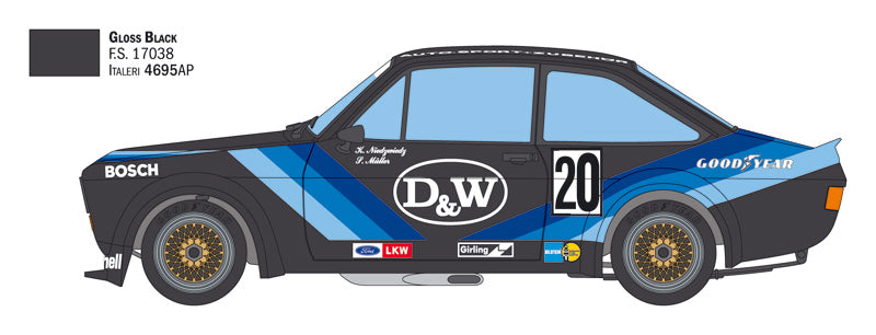 Italeri Ford Escort Zakspeed Gr.2 1:24