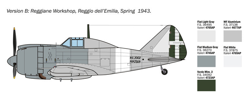 Italeri Reggiane Re.2002 Ariete 1:72