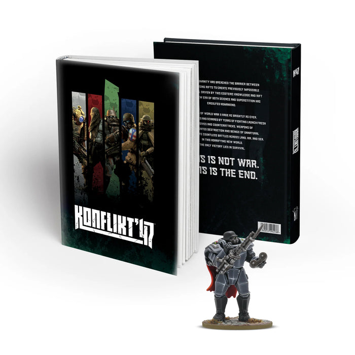 Konflikt '47 Rulebook with Reload! Axis Special Miniature