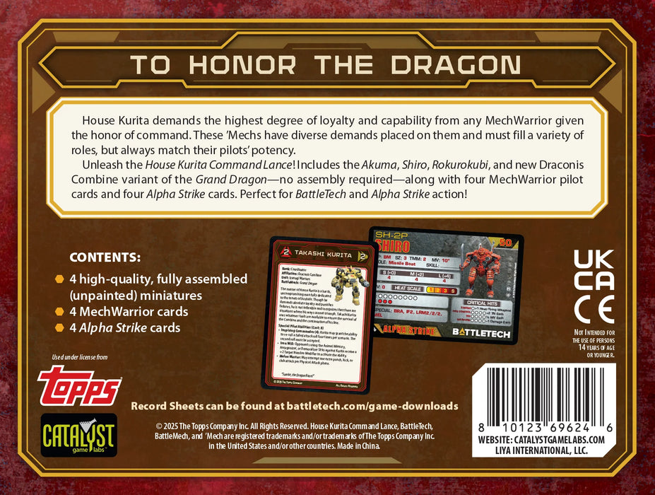 BattleTech: House Kurita Command Lance