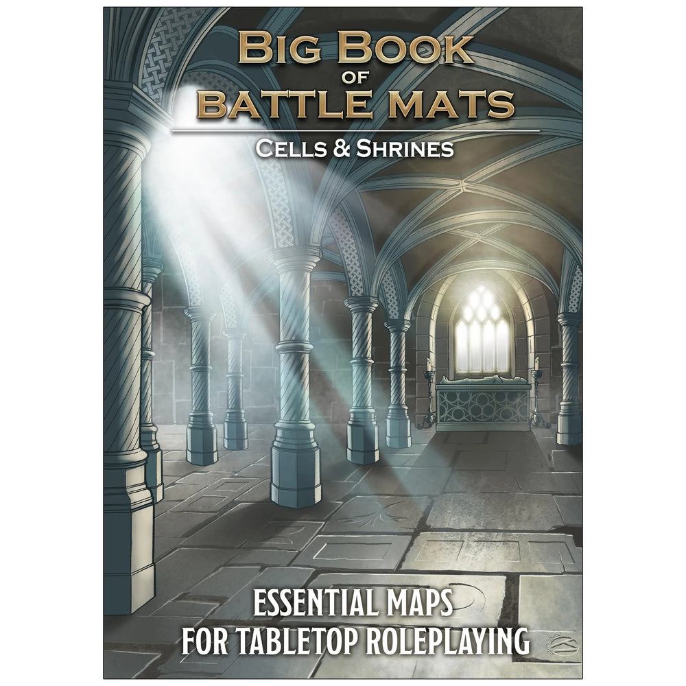 Loke Battle Mats: Big Book of Battle Mats - Cells & Shrines 12x9"