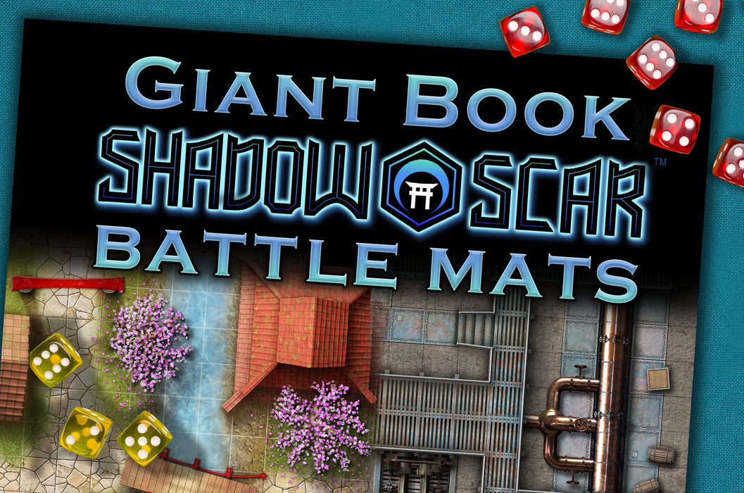Loke Battle Mats: Giant Book of Shadow Scar Battle Maps