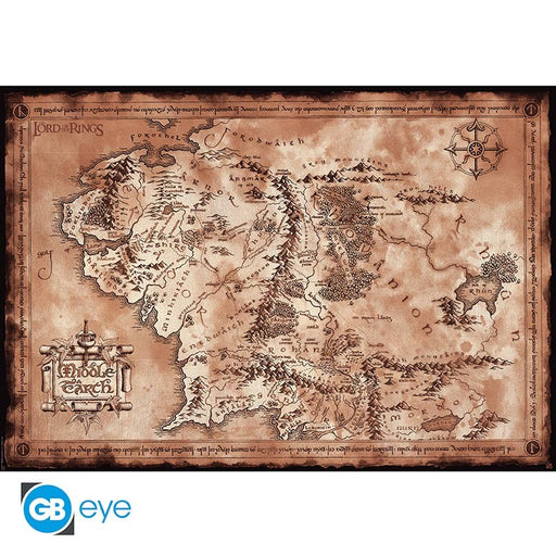 Lord of the Rings Maxi Poster - Middle-Earth Map