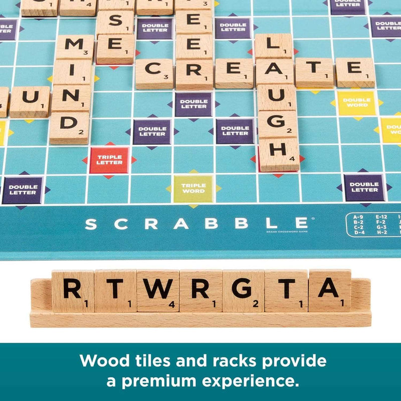 Scrabble (Wood Refresh) - 2 Games in 1!