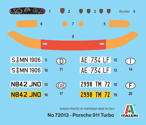 Italeri Porsche 911 Complete Set for Modeling Starter Kit (1:24)