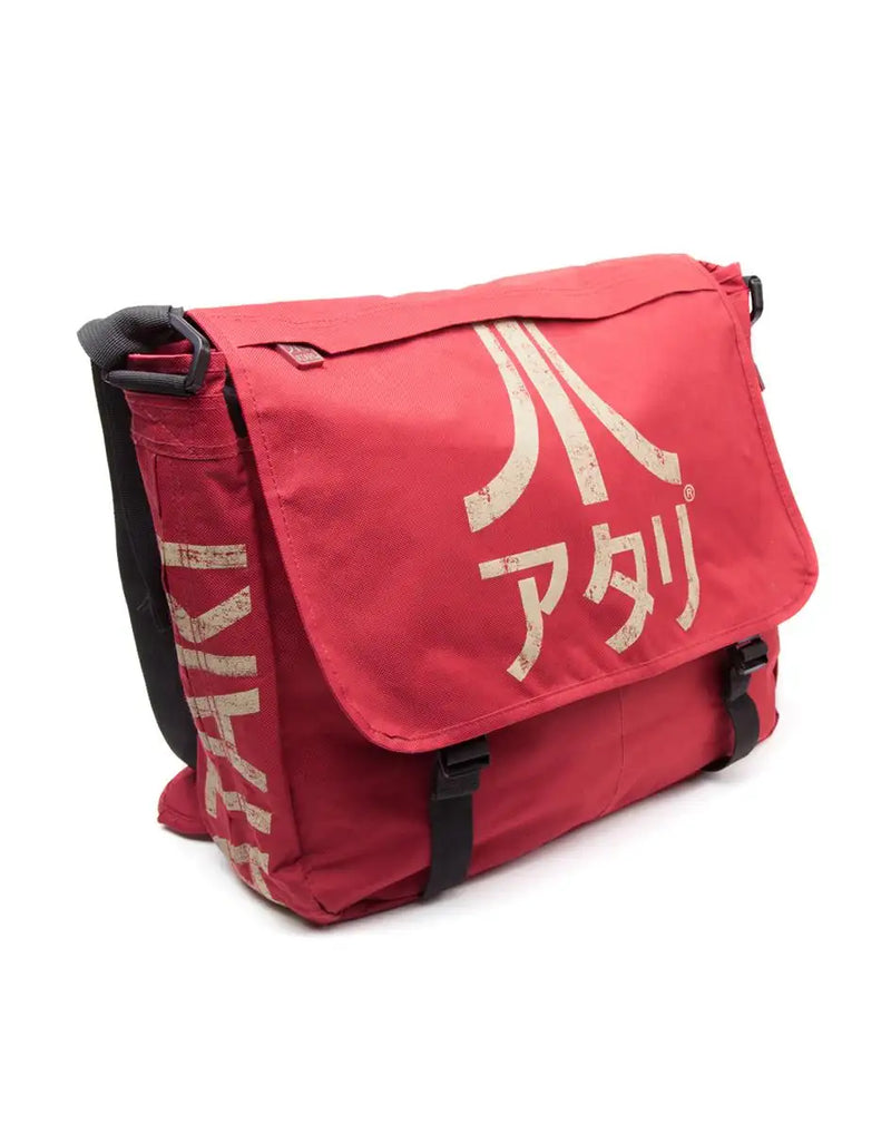 Atari Messenger Bag - Dark Red with Japanese Logo