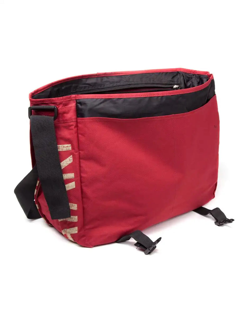 Atari Messenger Bag - Dark Red with Japanese Logo