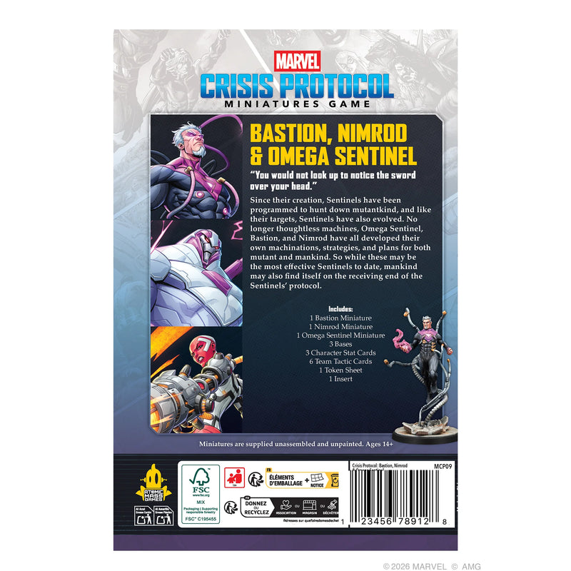 Marvel: Crisis Protocol - Bastion, Nimrod & Omega Sentinel Character Pack