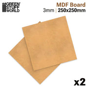 MDF Sheets 250x250mm - 3mm Thickness (2 Sheets)